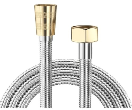 Brauseschlauch, 1,5 m, 2 m, 3 m lang, Duschschläuche, Edelstahl, Chrom, Ersatzduschkabel (1,5 m)
