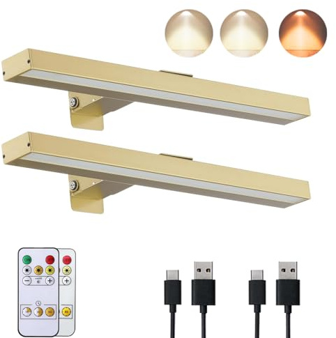 VIGMOJ Bilderleuchte LED Batteriebetriebene