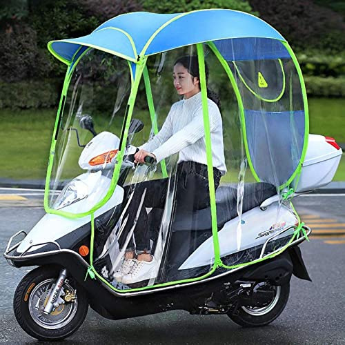 Motorroller-Regenschirm, wasserdicht, Regenschutz für Mobilitätsroller, vollständig geschlossener Motorrad-Sonnenschutz, universelles faltbares Design