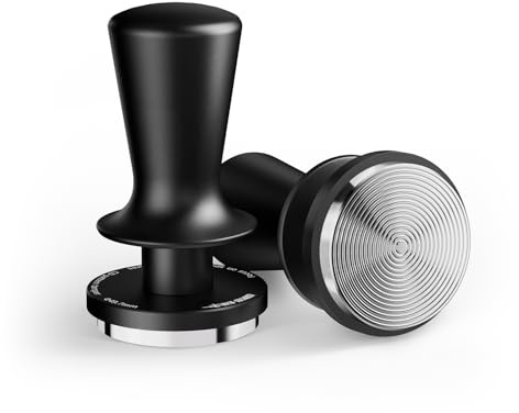 MHW-3BOMBER 49.7mm Coffee Tamper, Self-Leveling Espresso Tamper with 2-Spring Auto-Rebound,49.7mm Tamper Tool for Espresso Machines, Barista Tool, T7117T