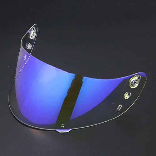 UYTKTN Moto Visière de Casque pour Icon airflite IC-04, Verres de Casque de Moto Visière Teintée pour Casque de Moto Accessoires de Remplacement Pare-Brise,C Aurora Blue