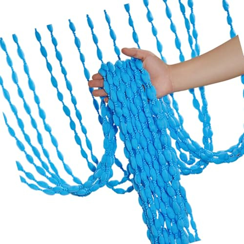 KASFDBMO Cortina De Borlas Elegante para Bodas Panel Divisor Habitación Poliéster con Franjas Cortina Puertas Diseño Fácil Diseño