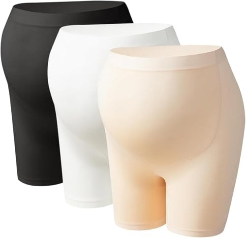 REHOOF Mutandine per Gestante,Pantaloncini Premaman sopra La Pancia A Vita Alta Pantaloncini Donna Pantaloni Premaman,Mutande Post Parto,Biancheria Intima Comoda per Donne in Gravidanza L(45-60kg)