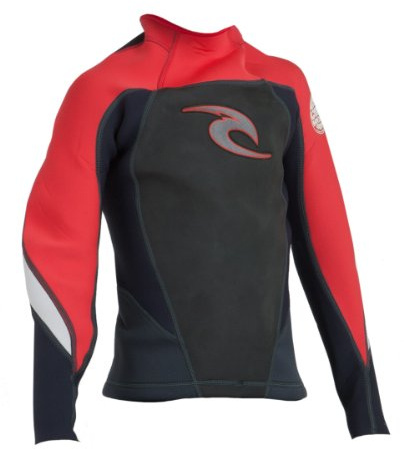 Rip Curl Boys Youth Dawn Patrol Long Sleeve Jacket (Charcoal/Orange/Silver, 14)