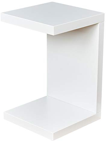 levandeo Beistelltisch Coco Weiß 32x32cm Höhe 50cm Keine Montage fest verleimt Holz Couchtisch Tisch Sofatisch