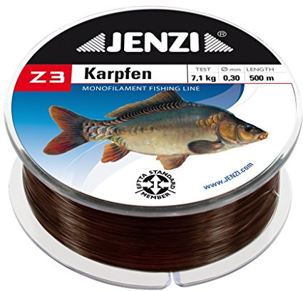 Jenzi Z3 Karpfenschnur Angelschnur Karpfen 500m 0,30mm Angelzubehör Angelausrüstung