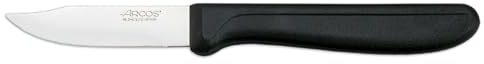 Arcos Cuchillo pelador Acero Inoxidable Nitrum. Cuchillo pelador para pelar Frutas y Verduras. Mango ergonómico Polipropileno y Hoja 70 mm. Innovación, Elegancia. Serie Nova. Color Negro.
