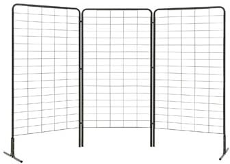 Lot de 3 grilles H 200 x L 100 cm + 2 pieds complets + 6 clips