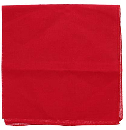 Motique Accessories Solid Color Bandana Red