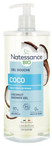 Natessance gel douche rafraîchissant eau de coco 1L