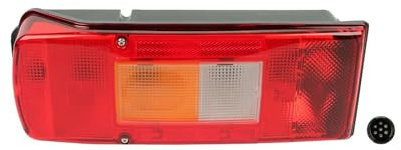 DT Spare Parts 2.24410 Rückleuchte, links, mit Kennzeichenleuchte, 24 V, Lb: 160 mm, L: 357 mm, H: 130 mm für LKW