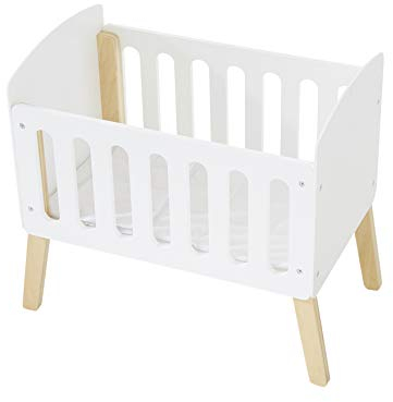 VERTBAUDET Puppenbett aus Holz FSC® weiß/Natur ONE Size