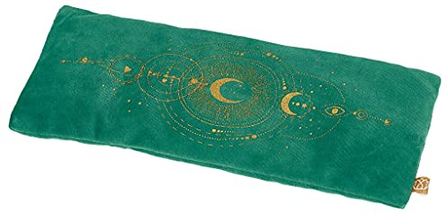 moses. Omm for you Kirschkernkissen Moon, Wärmekissen mit abnehmbarem Samtbezug, Auch zur Kühlung anwendbar, Jadegrün, M