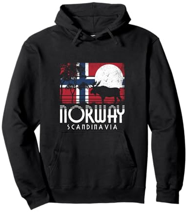 Norwegische Flagge Noreg Norge Skandinavien Norwegen Pullover Hoodie