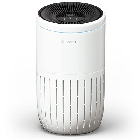Bosch Air 4000 Air Purifier - For Areas up to 62.5 m² - Effectively Filters Over 99% of Pollutants - Includes Air Filter, Smart Sensor, Auto Mode, Sleep Mode (< 25 dB(A)) - CADR: 300 m³/h
