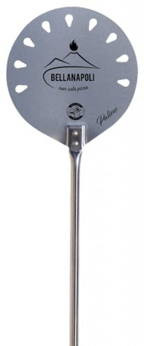 Pelle INOX 26 cm pour pizza et pain au four à bois Bella Napoli
