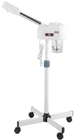 Karlhome Professional Facial Steamer, Ozone Humidifier Sprays Moisturising Hot Mist, Adjustable Height for Home Beauty Salon, Personal Skin Care Deep Cleaning