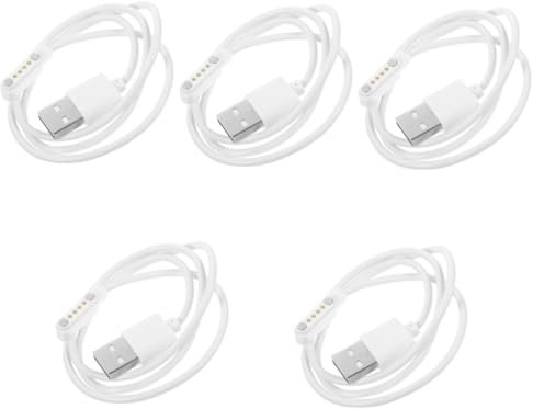 Uonlytech 5stücke Magnetisches Usb-ladekabel Für Smartwatch Kompakte Und Tragbare Pin-ladekabel Sicher Und Zuverlässig Kompatibel Mit Verschiedenen Geräten Für Unterwegs