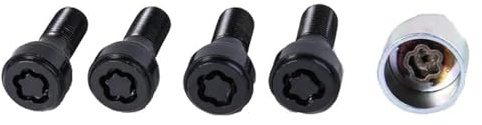 GYTTAK Reifenschraube Radmutter Kompatibel Mit X3 X5 X6 5 7 Serie F20 F30 F10 G30 M14x1,25 4 Stück Radschraubenschlösser 36136792851 Auto Radschrauben Muttern Stehbolzen