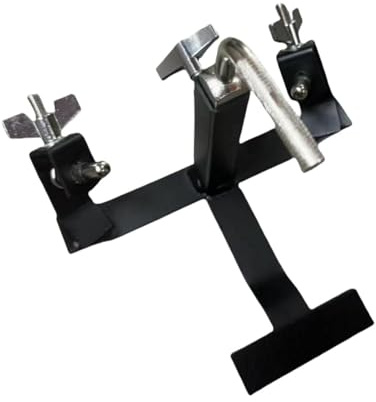 harayaa Soporte de pie para pedal de cencerro estable, soporte de percusión, ajustable, soporte de abrazadera para cencerro, soporte para platillo de batería