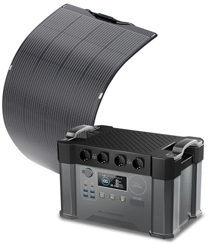 ALLPOWERS 2400W Estación de energía portátil S2000 Pro batería portátil LiFePo4 de 1451Wh generador solar de salida de CA 4x2400W con MPPT y SAI＜15ms