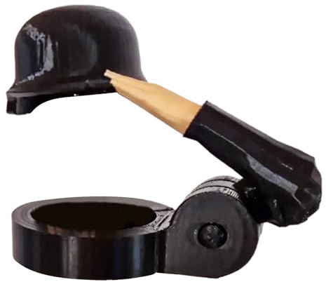 Soldier Salute Bierflaschenhelm, Kronkorken, Neuheit, Bierdeckel, wiederverwendbar und robust, staubdicht und schützend, 8 x 4 x 5,3 cm, für Bastelarbeiten, Grillpartys
