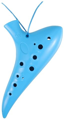 ERINGOGO 12-Loch aus Kunststoff Altflöte für Kinder Erwachsene Anfänger Traditionelles Blasinstrument in Blau Musikinstrument für Schüler Verarbeitung Hohe Haltbarkeit