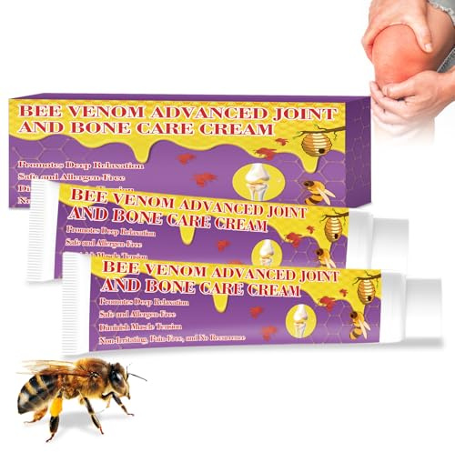 AstraVox Bee Venom Cream for Arthritis 2 Pack, Joint Relief Cream, Relieve Discomfort, Legs Massage, Muscle Recovery, Natural Bee Venom Gel for Shoulders, Knees, Hands Joint Pain Relief (Unscented)