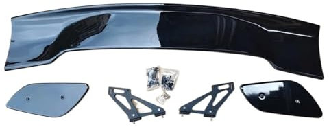 SQIFBA Voiture Becquets Arrière pour Hyundai pour Elantra ABS Matière Plastique Arrière Toit GT Becquet Aile Coffre Lèvre Couverture Coffre Aileron Arrière Voiture(Noir Brillant)