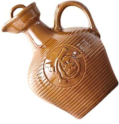 OFFSCH Botijo De Barro Diseño De Cerámica Jarra Portátil Para Vino Decoración Del Hogar Accesorio Multifunción