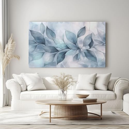 Genérico Cuadros de Arte Flores Vegetales Abstractas Lienzos Cuadro Estilo Acuarela Decoración Pared Cuadro Para Salon Dormitorio 160 x 80 cm Sin Marco