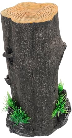 Milisten Décoration Souche d Arbre Résine pour Terrarium De Reptiles Tronc d Arbre Artificiel pour Aquarium Ornement Réaliste sans Entretien