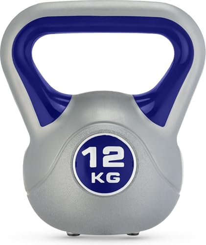 Gymtek Kettlebell Kugelhantel - Hantel für Kraft-Training - Krafttraining Fitness Gymnastik - Workout Gewicht – Muskelzuwachs - Ergonomischer Griff - Fitnessstudio zu Hause