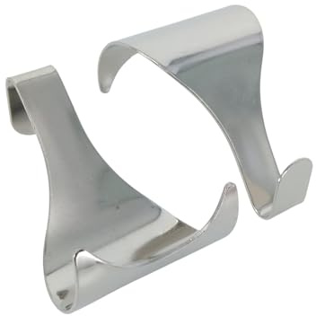 Merriway® BH00088 (10 Pcs)Chrome Plated Picture Rail Moulding Hook - Pack of 10 Pieces