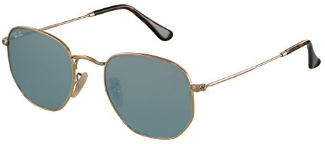 Ray Ban Unisex Sonnenbrille RB3548N, Gr. Small (Herstellergröße: 48), Gold (Gestell: gold,Gläser: grau 001/30)