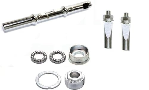 CicloSportMarket Perno CHIAVELLA + Calotte Movimento ITA/ING + 2 Chiavelle Graziella - Olanda (Italiano ITA 36mm, 39-57 - 47= 143mm)