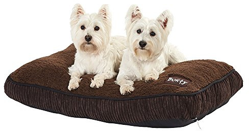 Bunty Snooze Soft Fur Fleece Dog Bed Pet Basket Mat Cushion Pillow Mattress - Made in the UK (L)