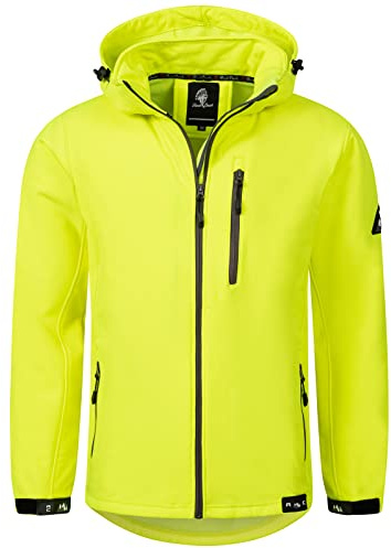 Rock Creek Softshelljacke Herren Outdoor H-168 | Wasserabweisende Übergangsbekleidung, funktionale Wanderjacke für Männer, Camping, Freizeit und wechselhaftes Wetter