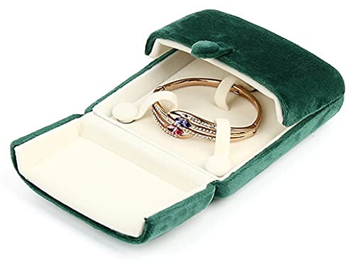 iSuperb Boîte à Bracelets Boîte-cadeau de Bijoux Velours Boîte de Rangement Velvet Jewelry Box pour Anniversaire de Fiançailles de Mariage (Boîte à bracelet)