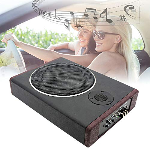 Autoradio da 12 V, 600 W, in acciaio inox, ultra sottile, per auto, subwoofer attivo, subwoofer per auto, subwoofer, amplificatore, sottile, sottomarino, amplificatore