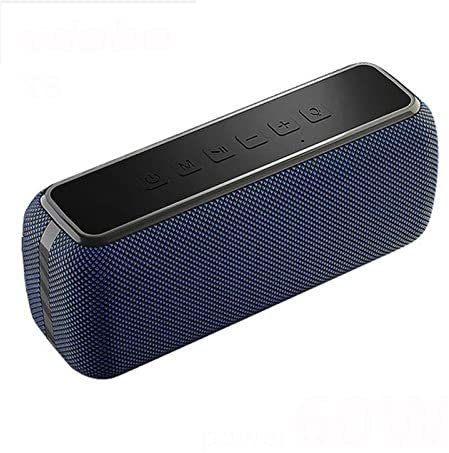 Generic Altoparlante Bluetooth Wireless 80W Subwoofer Soundbar Telefono Cellulare Carica Soundbox Echo Wall Music Center Colonna (Color : 60W Blue, Size : Medium)