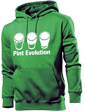 Generisch Pint Evolution - Verre à bière pour homme, vert, S