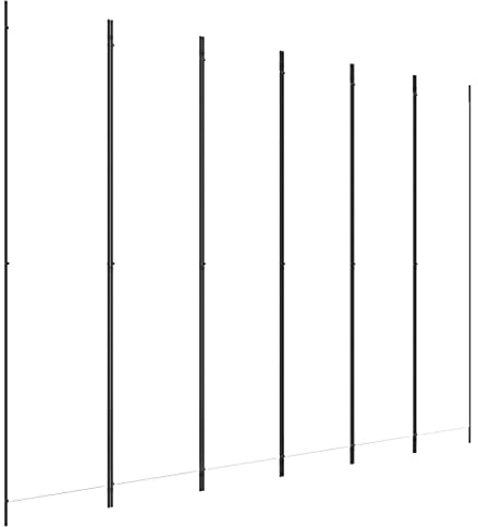 vidaXL Biombo Divisor de 6 Paneles Separador Decoración Habitación Dormitorio Oficina Pantalla Privacidad Pared Plegable de Tela Blanco