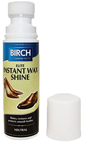 Birch Elite Instant Wax Shine Shoe Polish – Liquid & Paste for Smooth Leather, Waterproofing & Protection – Quick Shine for Work, Casual, Dress Shoes, Boots, Loafers & Oxfords – Professional Shoe Care