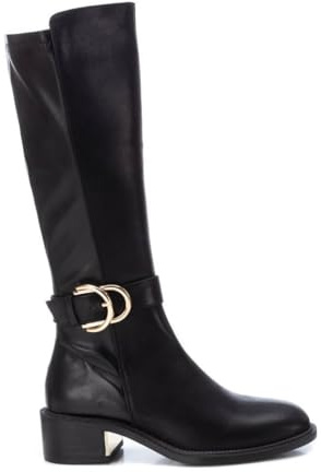 XTI - Bota Mujer Negro - Calzado Cómodo y Versátil - Moda casual - Modelo 14310001 (Talla 37)