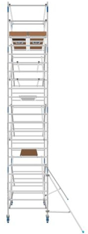 ASC Rollgerüst 135 Quick Lock, Arbeitshöhe 8,3 m 1.90 m Holz - Leitergerüst - fahrbares Gerüst - Alu Gerüst fahrbar - Gerüst Alu