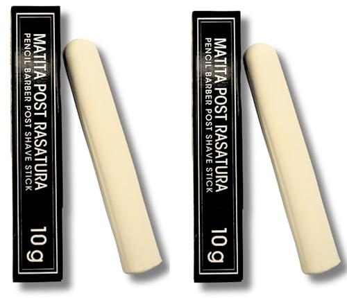 Lápiz hemostático The Barber – Stick cicatrizante post-afeitado, astringente, para hombre, tamaño portátil de 10 g (dos unidades)