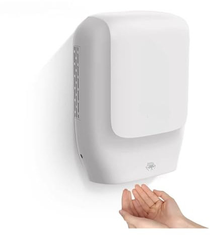 QZCX Asciugamani Elettrico, Asciugamani Elettrico ad Aria Calda ad Alta velocità, Montaggio a Parete, in plastica ABS, Commerciale, Automatico