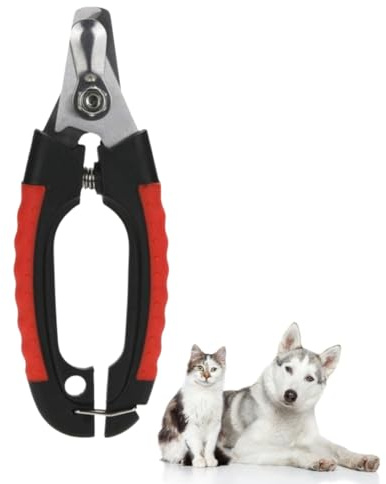 PARENCE.- Coupe-Ongles pour Animaux Moyen – Ciseaux à Griffes pour Chats, Petits Chiens, Lapins, rongeurs – Lame INOX tranchante – Sécurité et Confort – Toilettage Animal Domestique