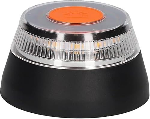 Luz Emergencia V16 Homologada DGT con Geolocalización, Baliza Coche Conectada DGT 3.0, Datos Incluidos hasta 12/2038/Base Imantada Geolocalizable Con Funda de trasporte Funciona a Pilas Homologada DGT